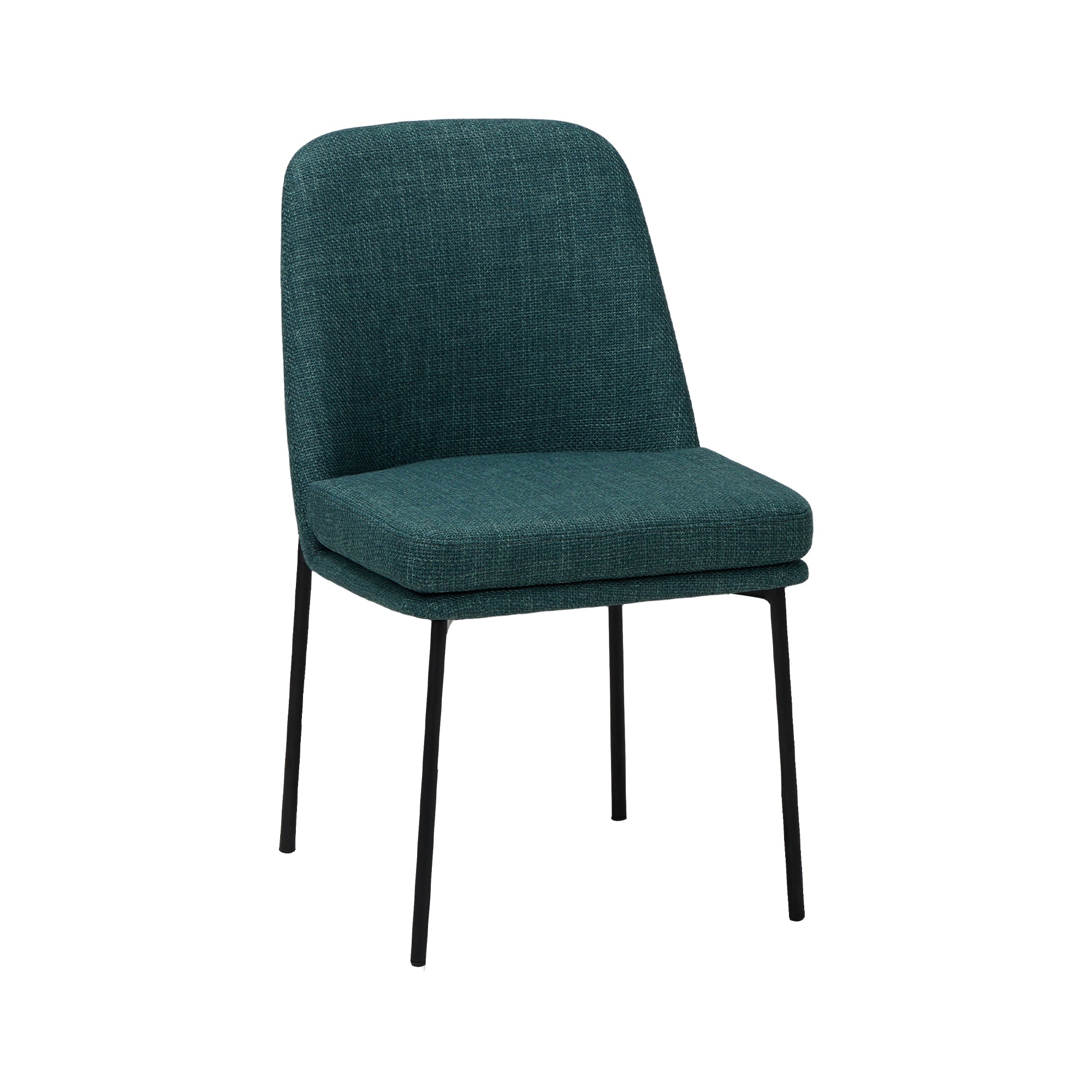 COLAMY Upholstered Curved Back Dining Chairs