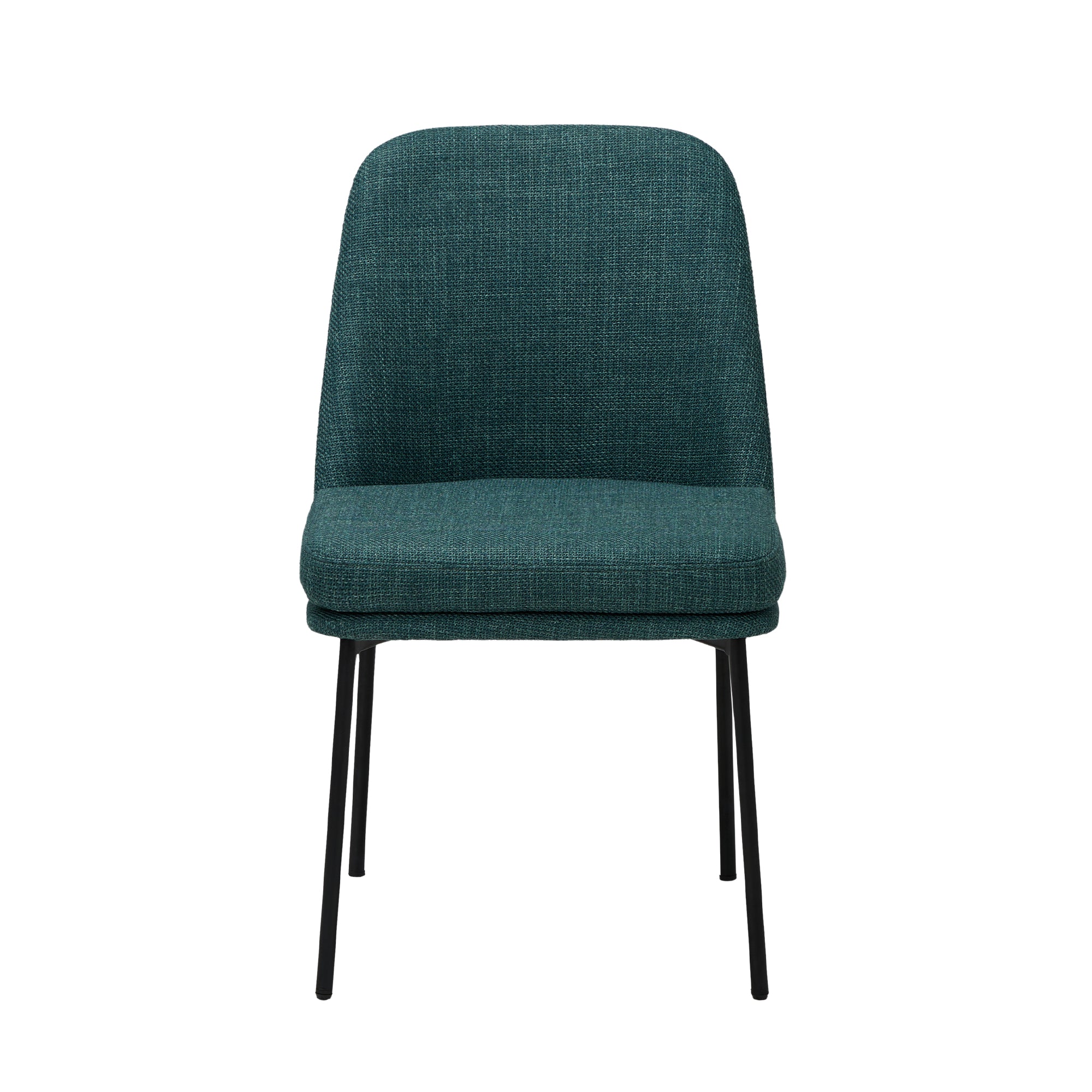 COLAMY Upholstered Curved Back Dining Chairs