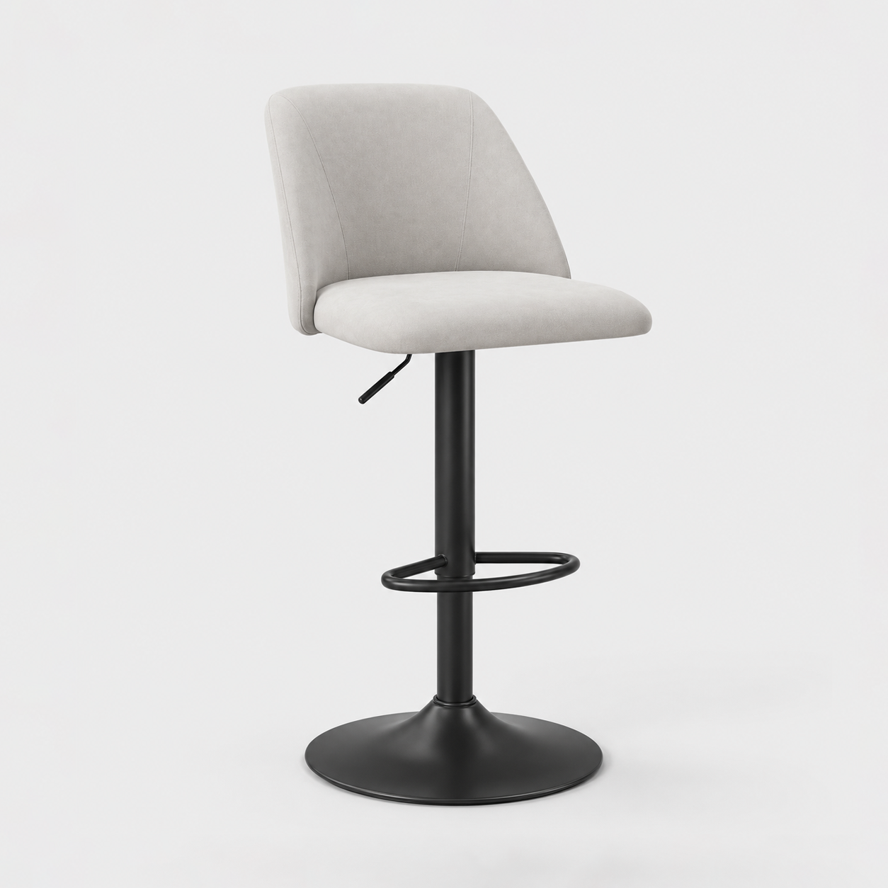 COLAMY Modern Upholstered Adjustable Height Bar Stools