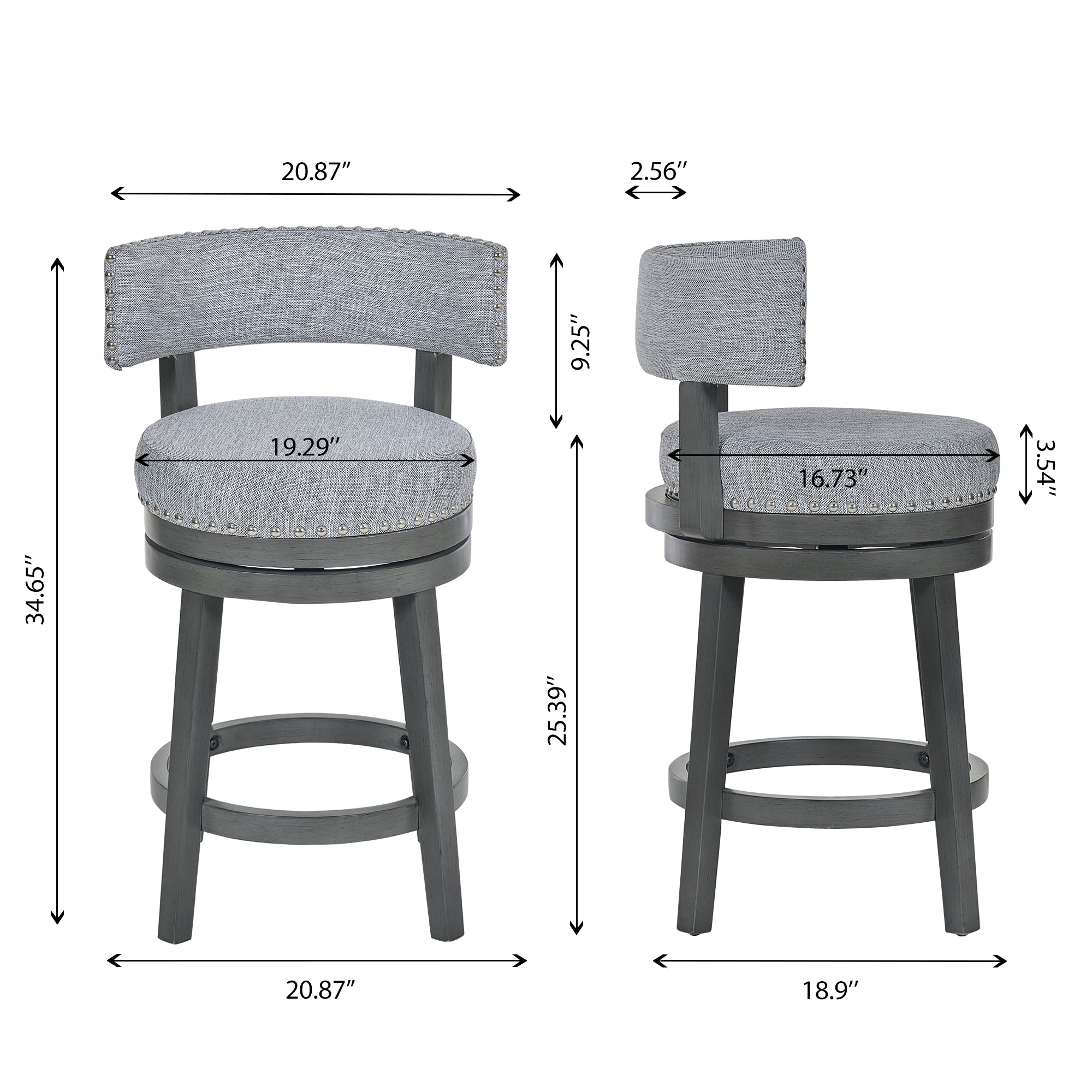 COLAMY Swiveling Bar Stool