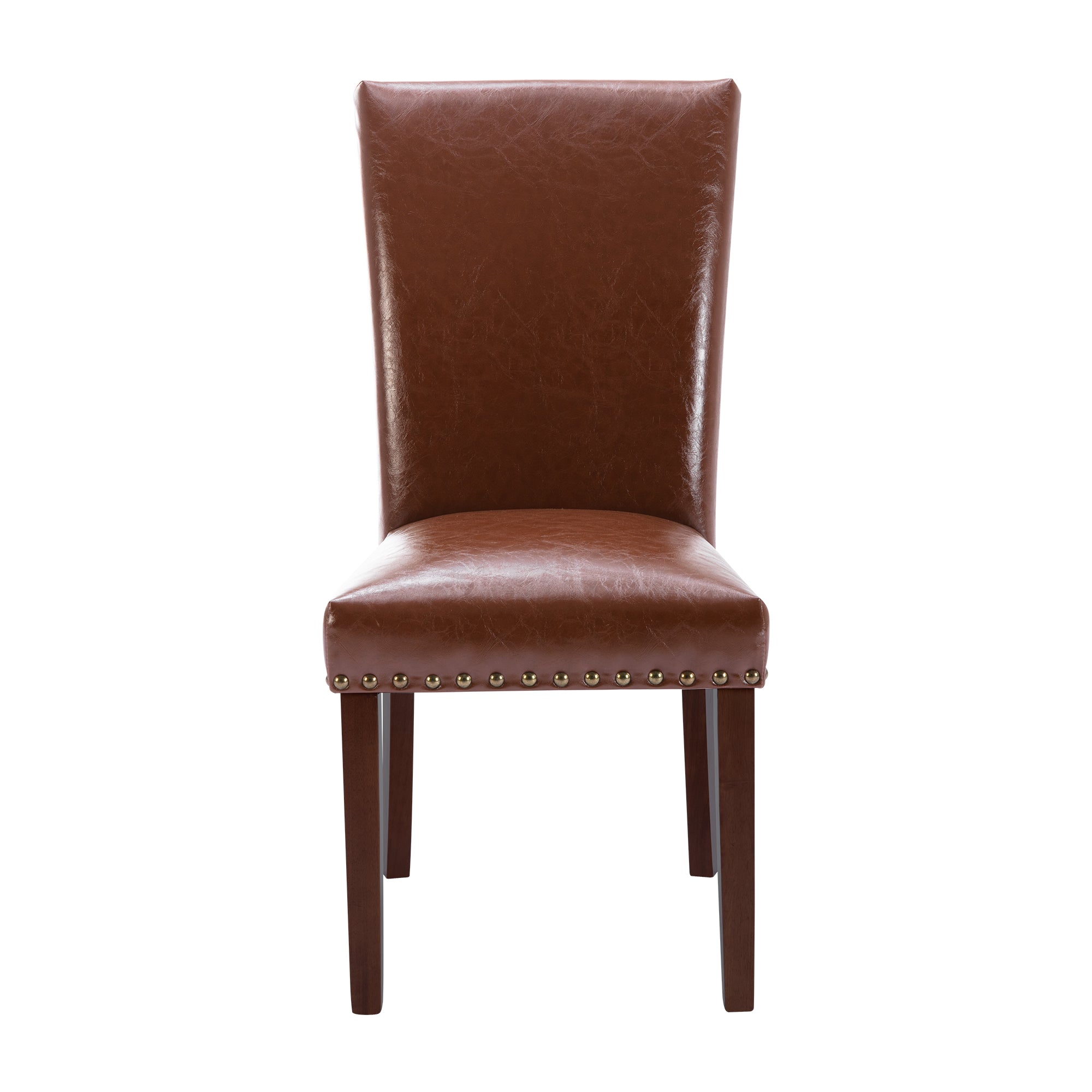 COLAMY Nailhead Trim Parsons Dining Chair