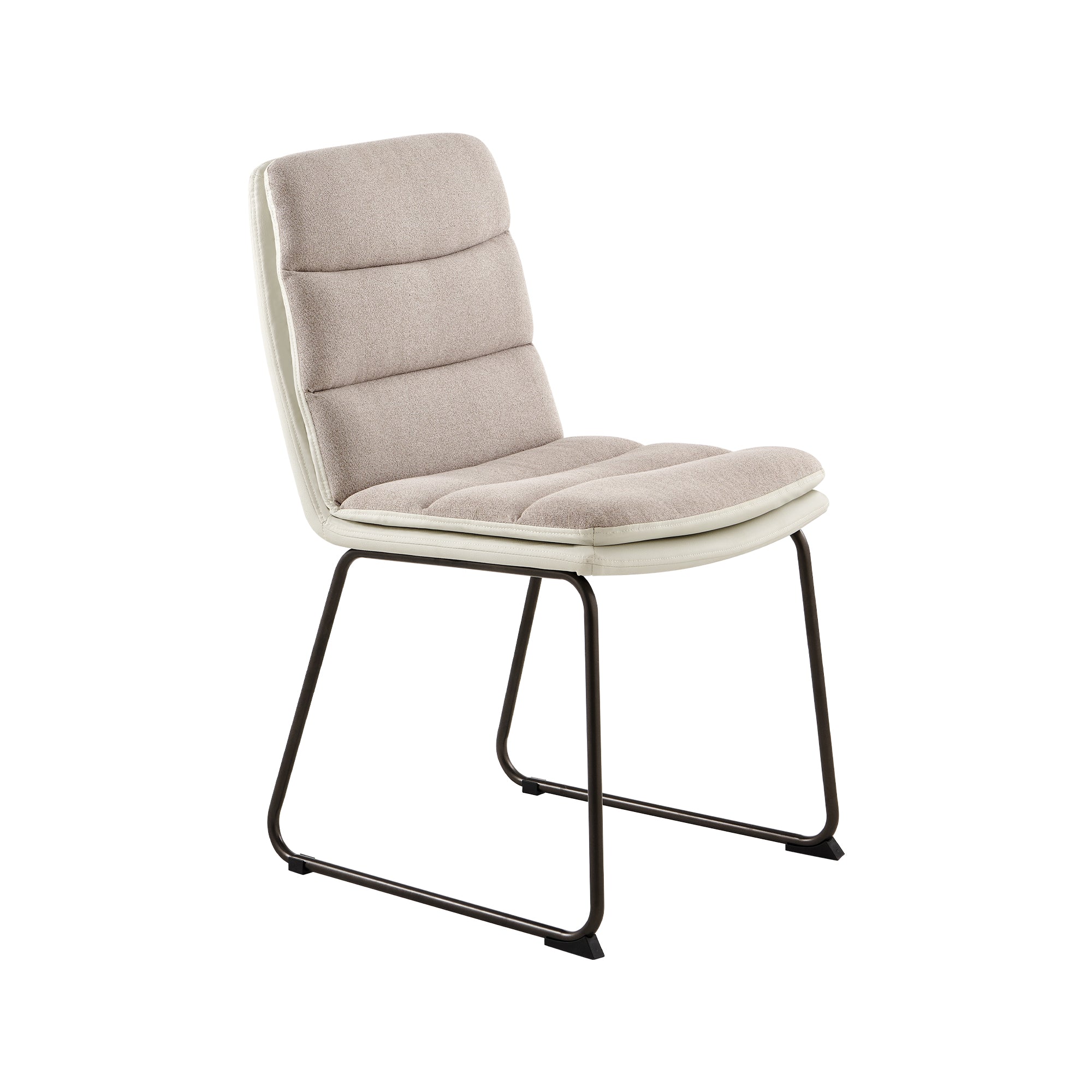 COLAMY Cantilever Waffle Fabric Dining Chair