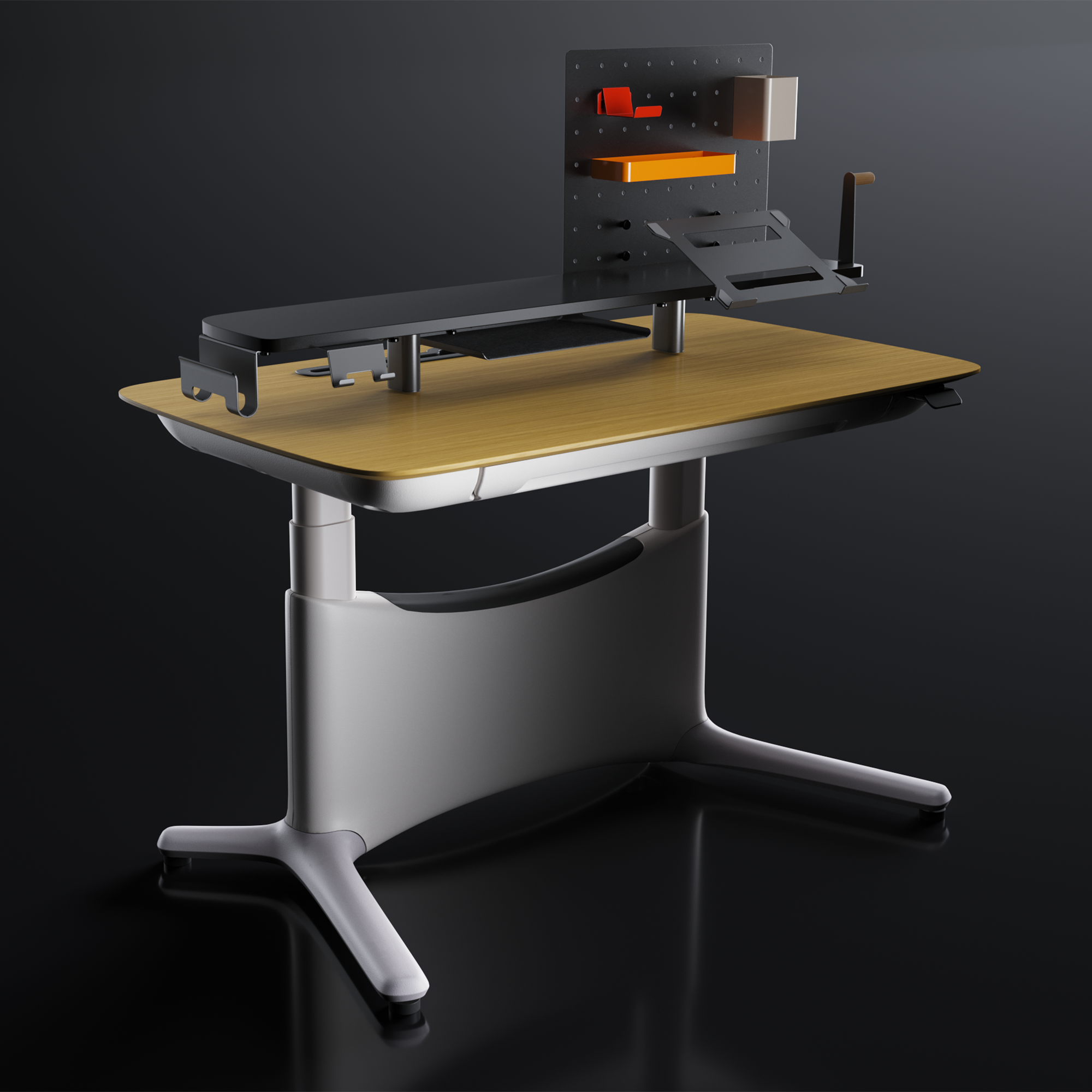 LumiDesk All-in-1 Electric Height Adjustable Desk