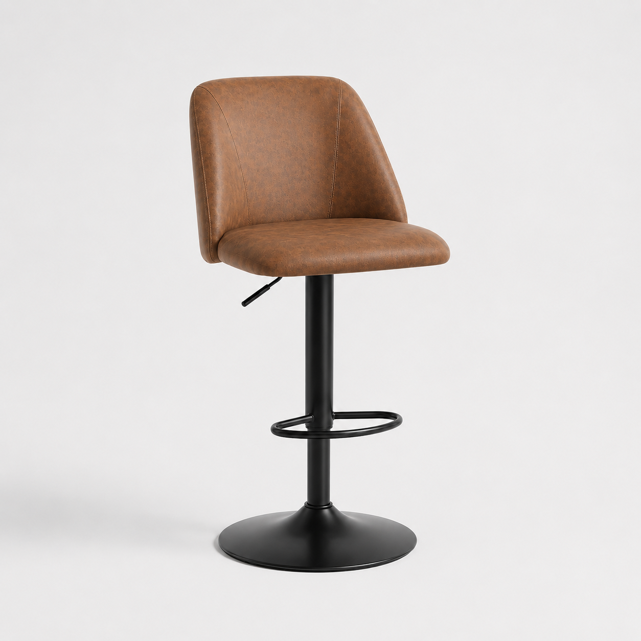 COLAMY Modern Upholstered Adjustable Height Bar Stools