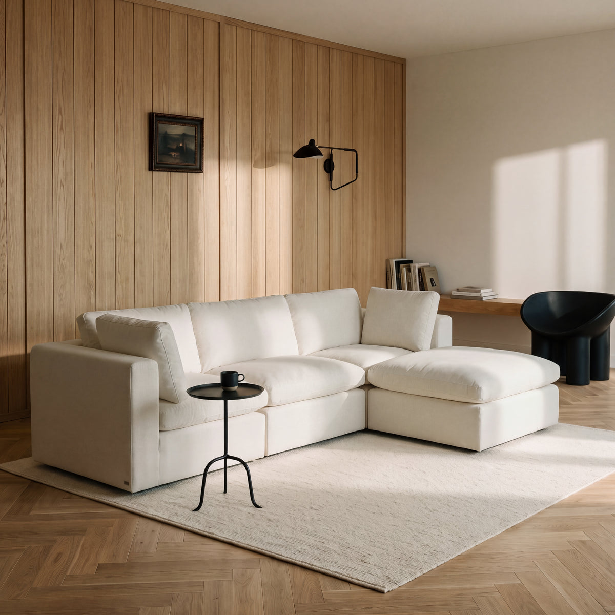 COLAMY AURA Soft Modern Living Cloud-Like Modular Sectional Sofa