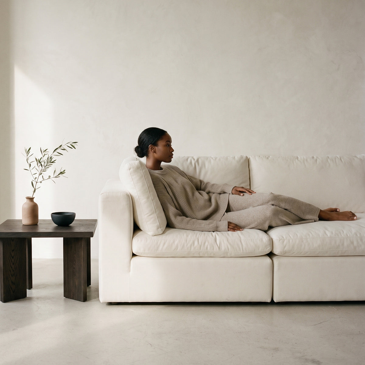 COLAMY AURA Soft Modern Living Cloud-Like Modular Sectional Sofa