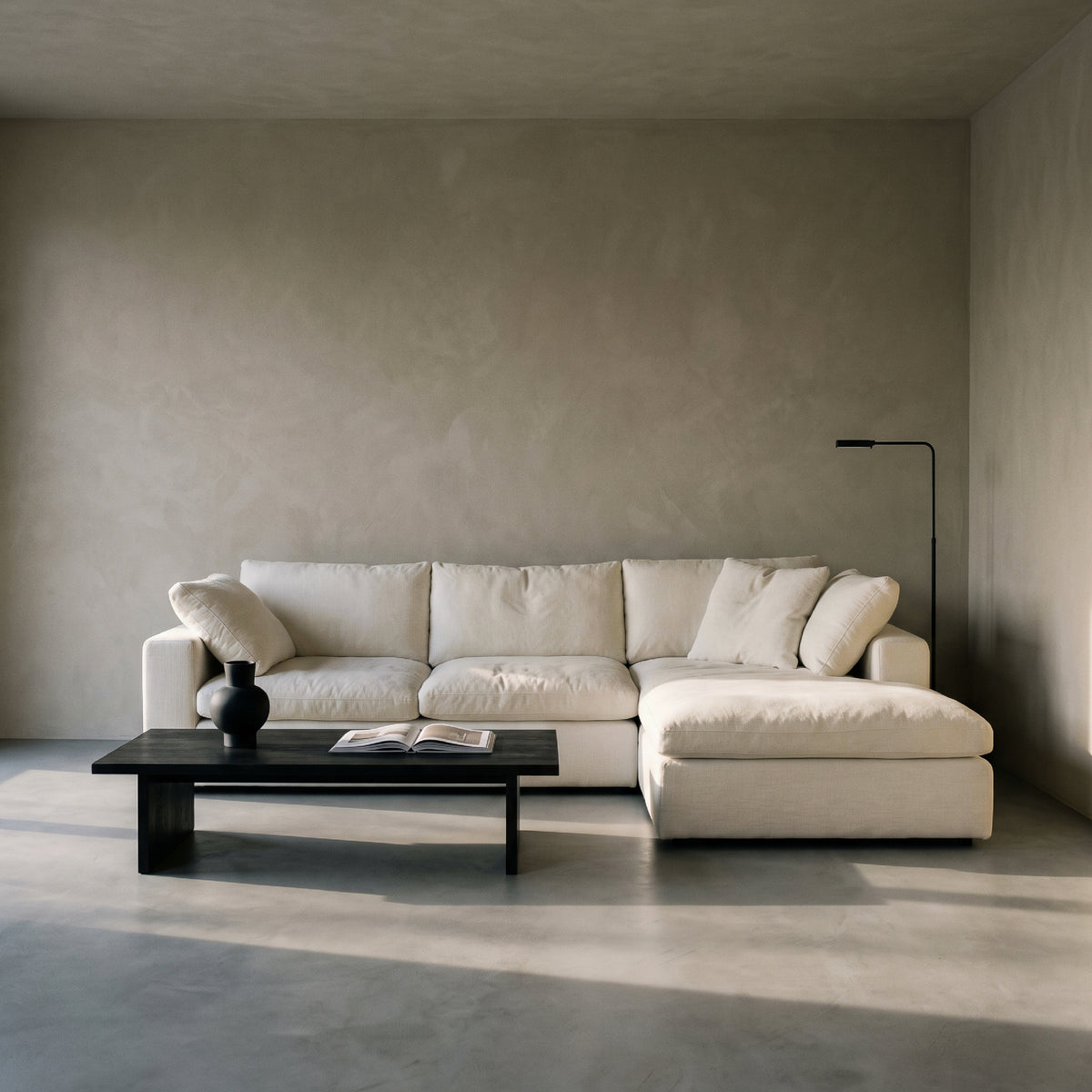 COLAMY AURA Soft Modern Living Cloud-Like Modular Sectional Sofa
