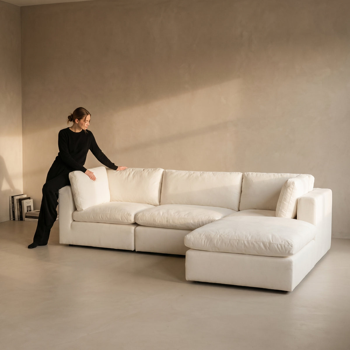 COLAMY AURA Soft Modern Living Cloud-Like Modular Sectional Sofa