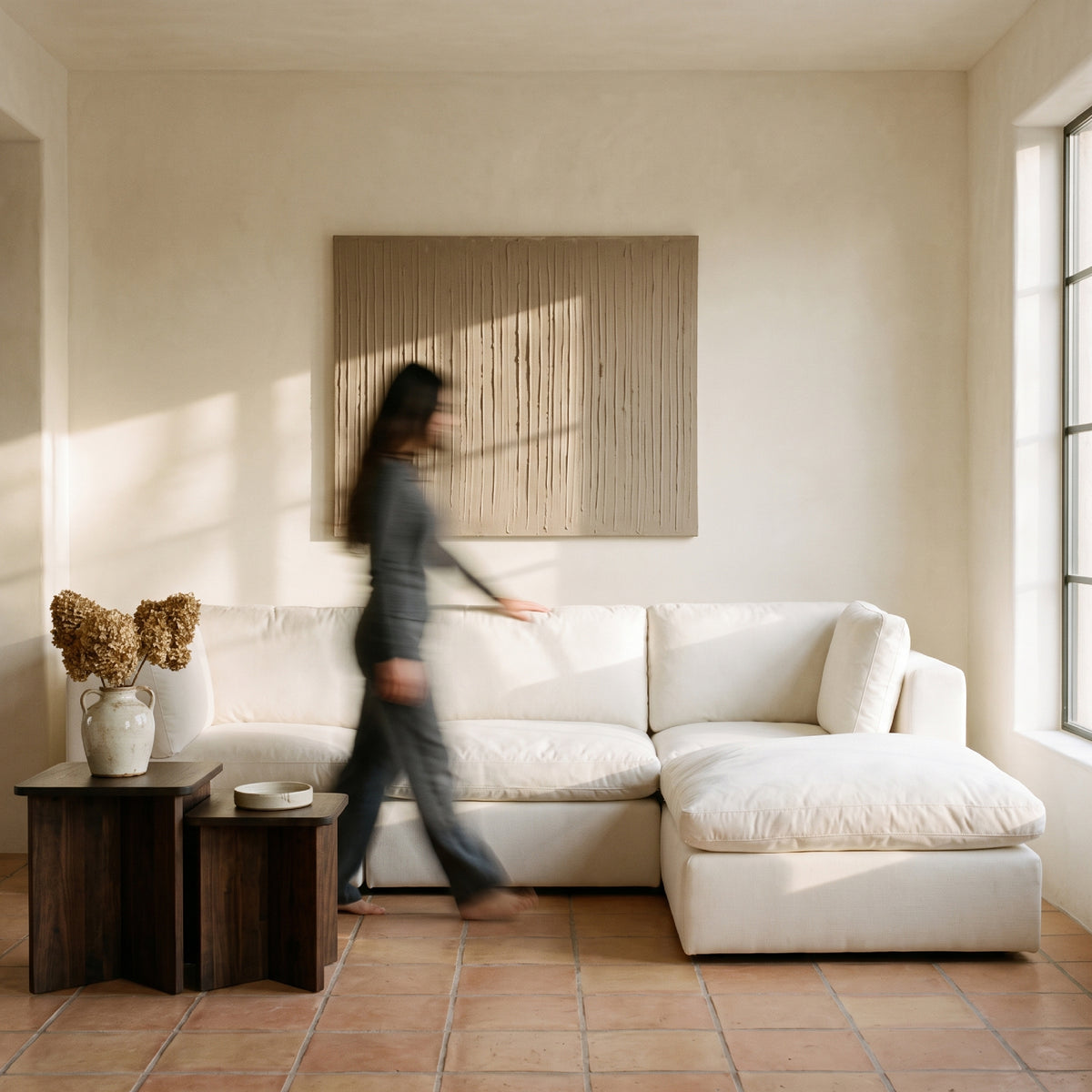 COLAMY AURA Soft Modern Living Cloud-Like Modular Sectional Sofa