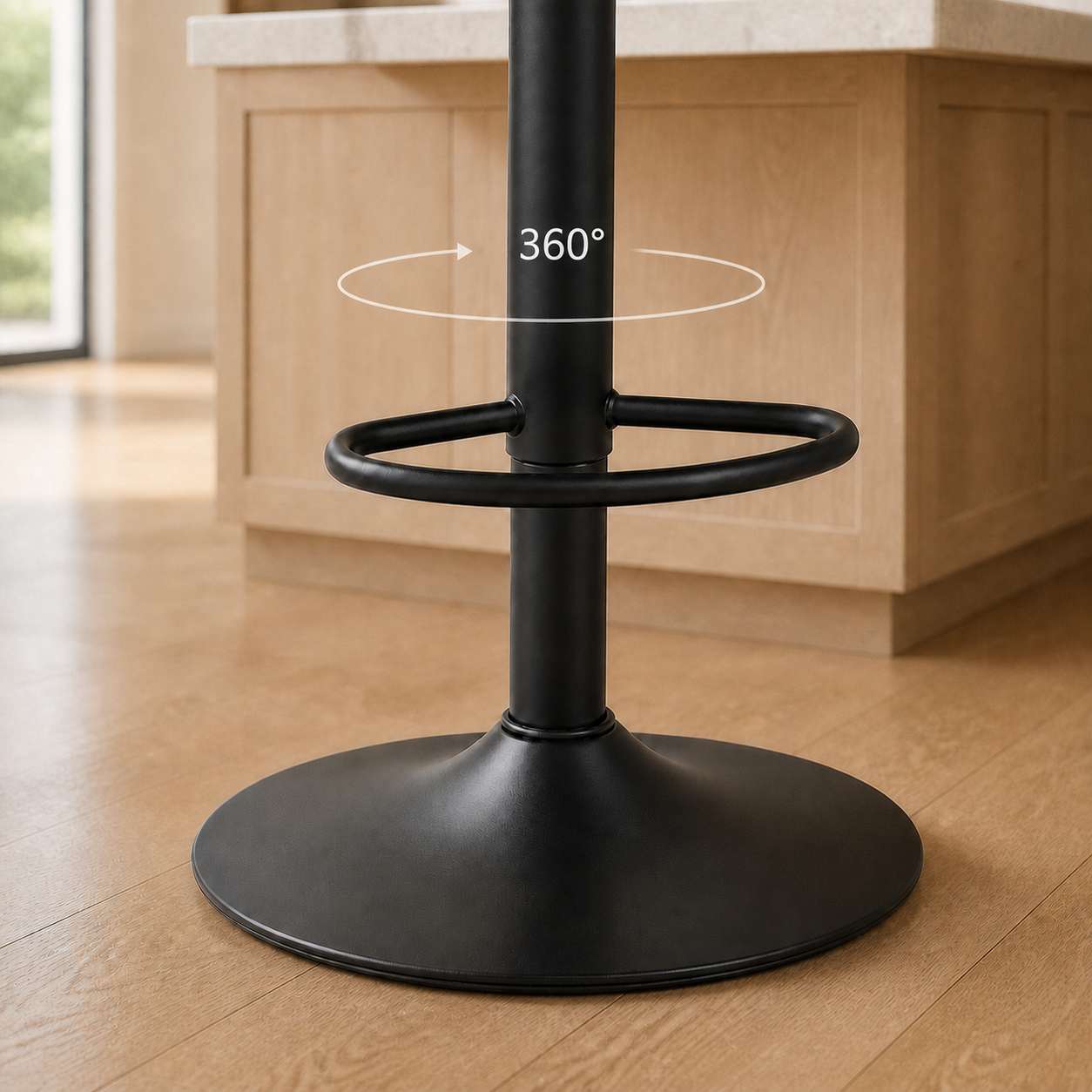 COLAMY Modern Upholstered Adjustable Height Bar Stools